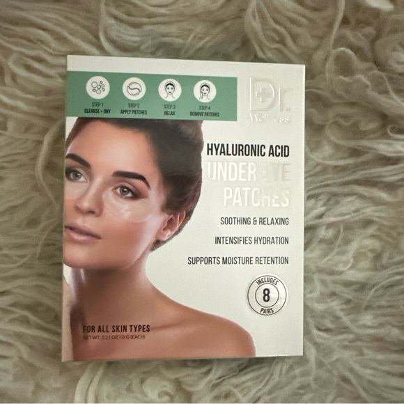 Dr. Wellness Hyaluronic Acid Under Eye Patches Eye Masks 8 Pairs NIB Exp 12/2024 - Picture 2 of 7